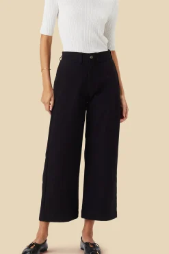 Amour Vert Wide Leg Utility Pant Black Online