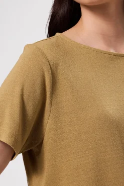 Amour Vert Yvette Silk Knit Tee Elm Clearance