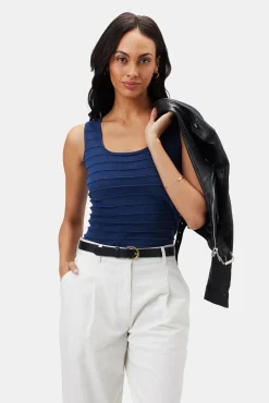 Amour Vert Yvonne Tank NavyBlue Online