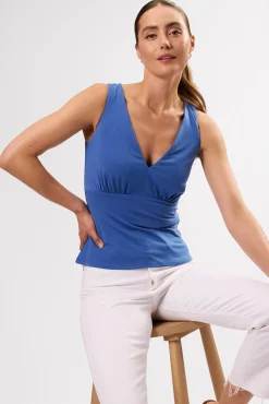 Amour Vert Zoe Deep V Tank AegeanBlue Outlet
