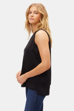 Amour Vert Zola Doubled Tank Black New