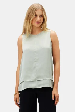 Amour Vert Zola Doubled Tank MintGreen Best
