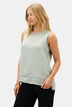 Amour Vert Zola Doubled Tank MintGreen Best